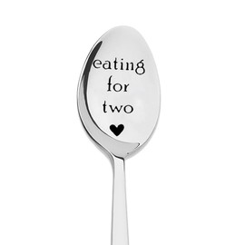 Pregnancy Gifts for First Time Moms Eating for Two Spoon for Soup Cereal Spoons Gift for Pregnant Women New Mom Mommy Mama To Be Gift Pregnancy Announcement Gifts
