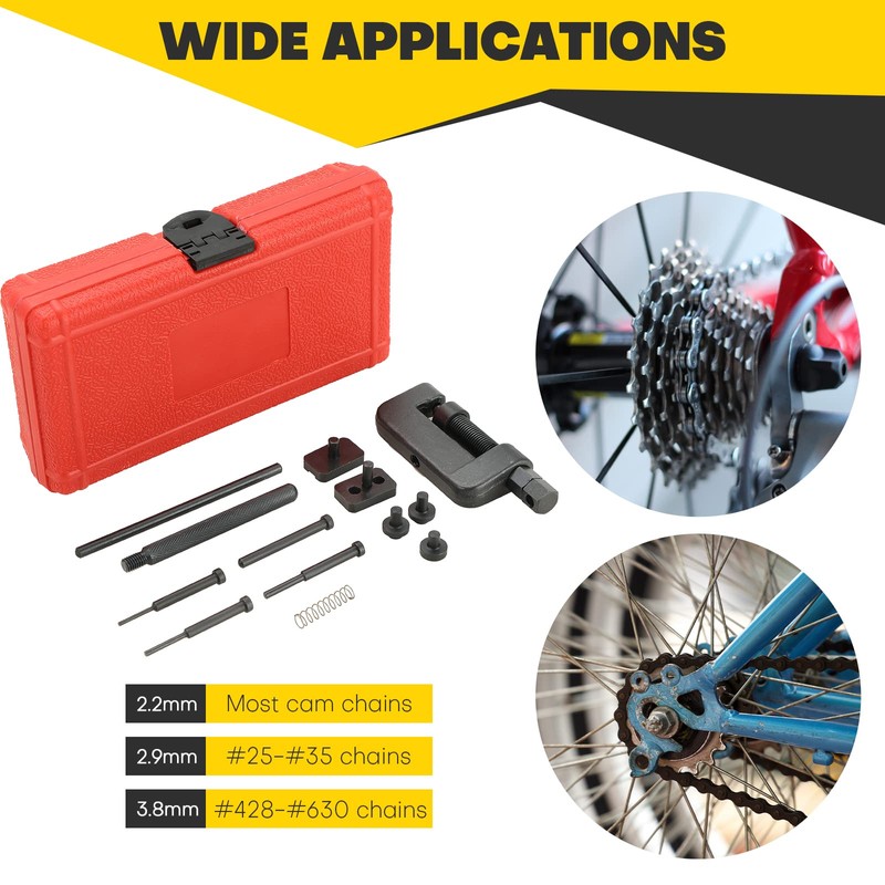 Acymner 13PCS Chain Breaker Tool Kit | Universal Chain Cutter