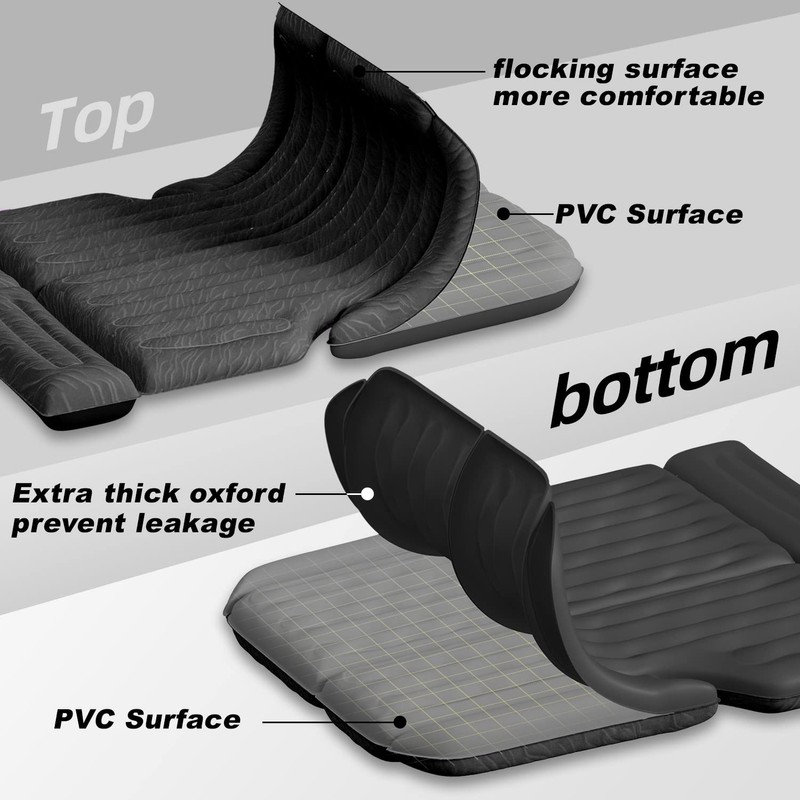 Umbrauto SUV Air Mattress Car Air Mattress 2023 Upgraded Flocking