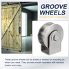 MECCANIXITY H Groove Wheel with Bracket, Stainless Steel Track Wheel