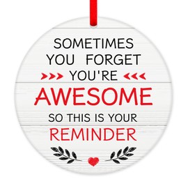 WhatSign 2024 Christmas Ornament - Inspirational Gifts for Women Men Christmas Tree Decoration Christmas Ornament Gifts for Family Bestie Friend Christmas Decorations Acrylic Ornament