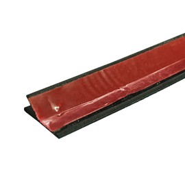0.43"x 0.18"-Automotive Rear Windshield Rubber Seal Trim-Weather Stripping-Flexible PVC Material with Sensitive Adhesive System-Noise Reduction,Sealing,Waterproof-Black (10ft)