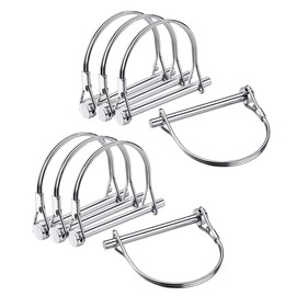 Truleego 8 Pack Trailer Coupler Pin 5/16x3-1/2in Towing Hitch Pin Heavy Duty Wire Lock Pin Secure PTO Shaft Locking Pin for Trailers, RVs, Boats, Farm Equipment (5/16x3-1/2in)