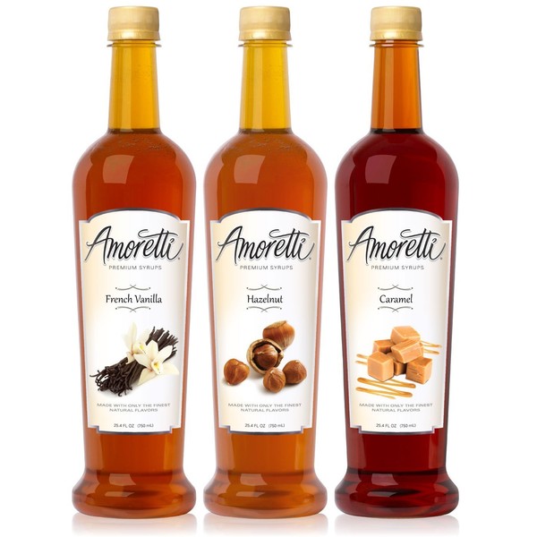 Amoretti Premium Syrups Classic 3 Pack (750ml)