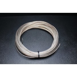 Audiopipe 18 GAUGE CLEAR SPEAKER WIRE PER 10 FT AWG CABLE POWER GROUND STRANDED HOME CAR