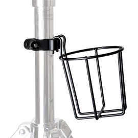 Fame Drums Cup Holder for Drummer, Can be Mounted on Set, Suitable for Tubes 2.7-3 cm, Ideal for HiHat Tripod & Cymbal Stands, Diameter 6.5-8 cm, Height 8 cm