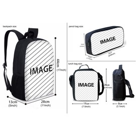 Belidome Horse Backpack for Kids Boys Girls Insulated Lunch Bag Pencil Case Bottle Holder Cover