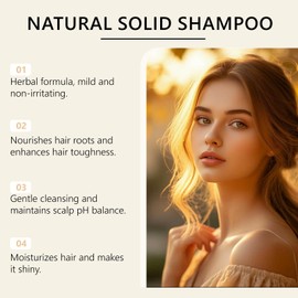 Rosemary & Amino Acids Strengthening Anti-Thinning Shampoo Bar – Korean Scalp Revival Bar, Natural Anti-Hair Loss Soap for Hair Growth, Gentle Cleansing & Hydrating Herbal Care