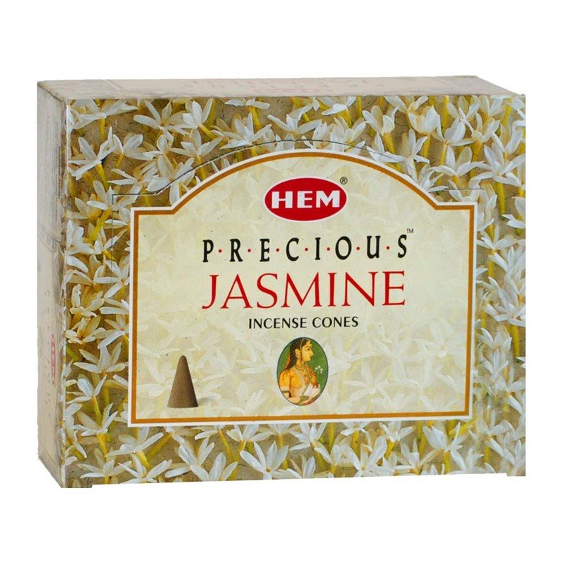 Precious Jasmine Incense Cones And Cone Incense Burner Bundle Insence