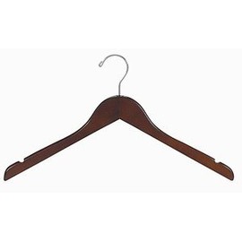 Only Hangers® Premium Quality Walnut Wooden Hangers (Pack of 100)