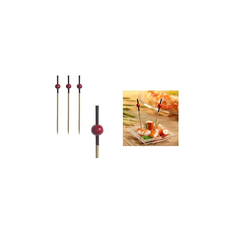 Papstar Fingerfood skewers 7 cm "Red Pearl" - 250 in