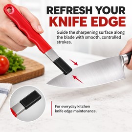 Handheld Knife Sharpener for Kitchen & Garden – Compact Edge Tool for Knives, Pruning Shears & Garden Blades