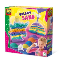 SES Creative 14771 Galaxy Sand Art Bottles (Unicorn and Rainbow), Yellow