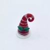 Pier 1 Glass Santa Hat Figurine Candy Cane Striped New