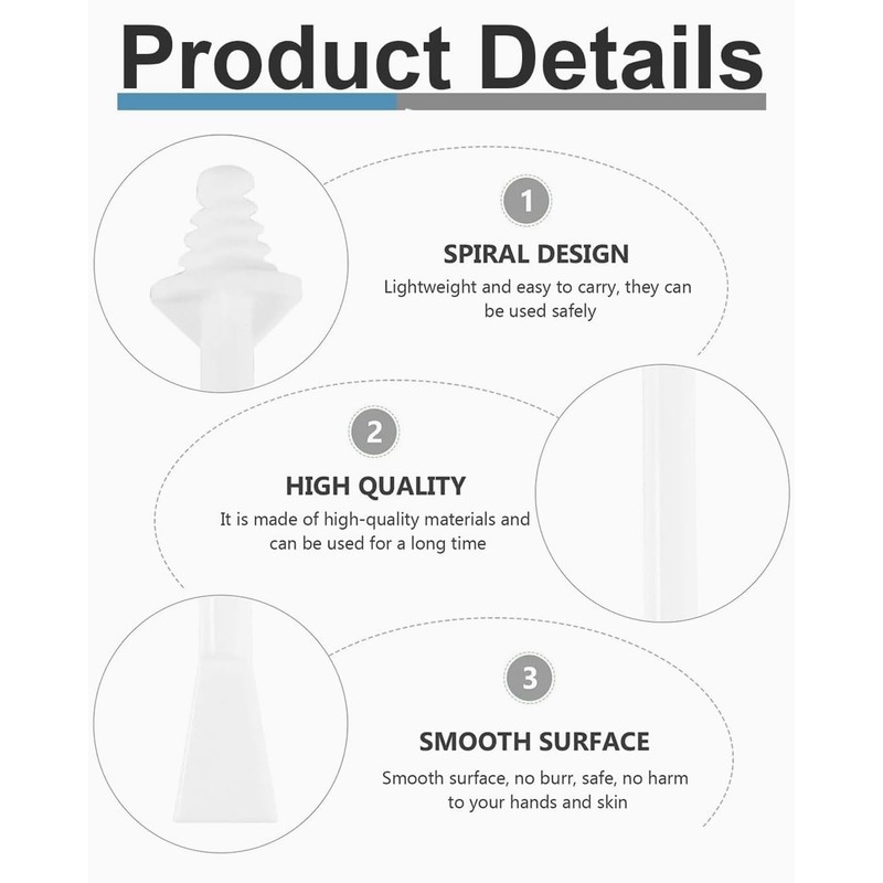 BARRU Pack of 100 Nose Hair Wax, Nose Wax Sticks