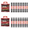 20-Piece T20-T25/PH2-PH2 Torx Phillips Impact Resistant Double End Screwdriver Bit