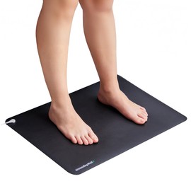 GroundingWell - Grounding Mat for Feet with 15ft Cord, 50K Ohm Resistor, Carbon Layer - Ground Mat for Work, Sleep, Comfort, Wellness Support