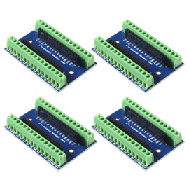 ALAMSCN 4PCS for Nano Terminal Adapter Expansion Board Nano IO Shield Simple Extension Plate for Nano AVR ATMEGA328P