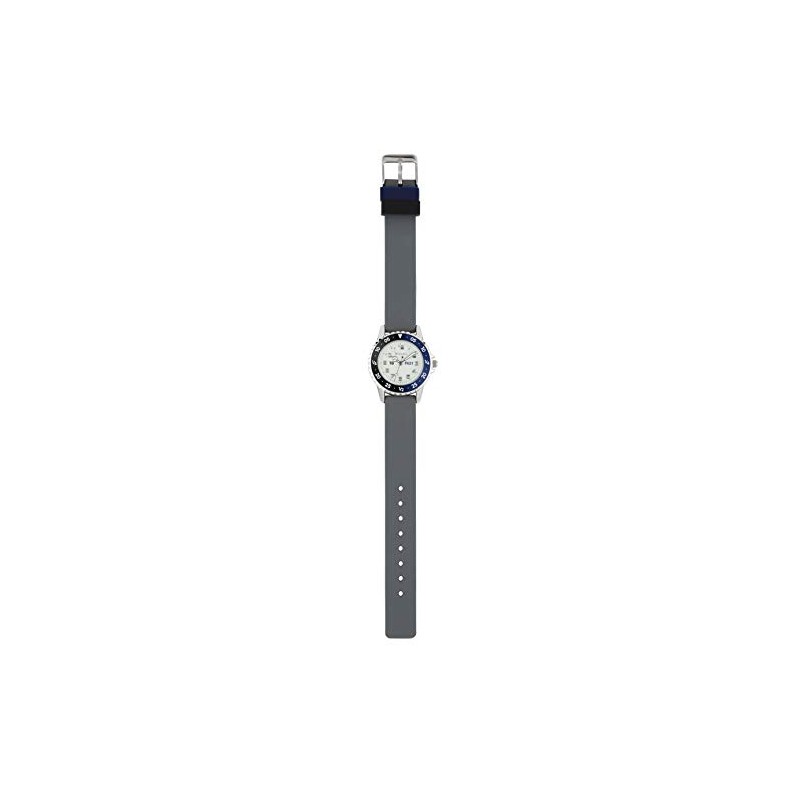 Tikkers Grey Strap Time Teaching Watch - NTK0024