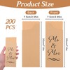 Lemecima 200 Pcs Mr. and Mrs. Paper Silverware Bags Wedding