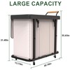 230L (60 Gal) Extra Large Fashion Laundry Sorter 3 Section