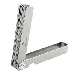 Unbranded 0.04-0.88Mm 32 Blades Steel Feeler Gauge Dual Marked Metric and Imperial Gap ...