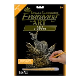 Royal & Langnickel Gold Engraving Art A4 Size Deer Designed Painting Set