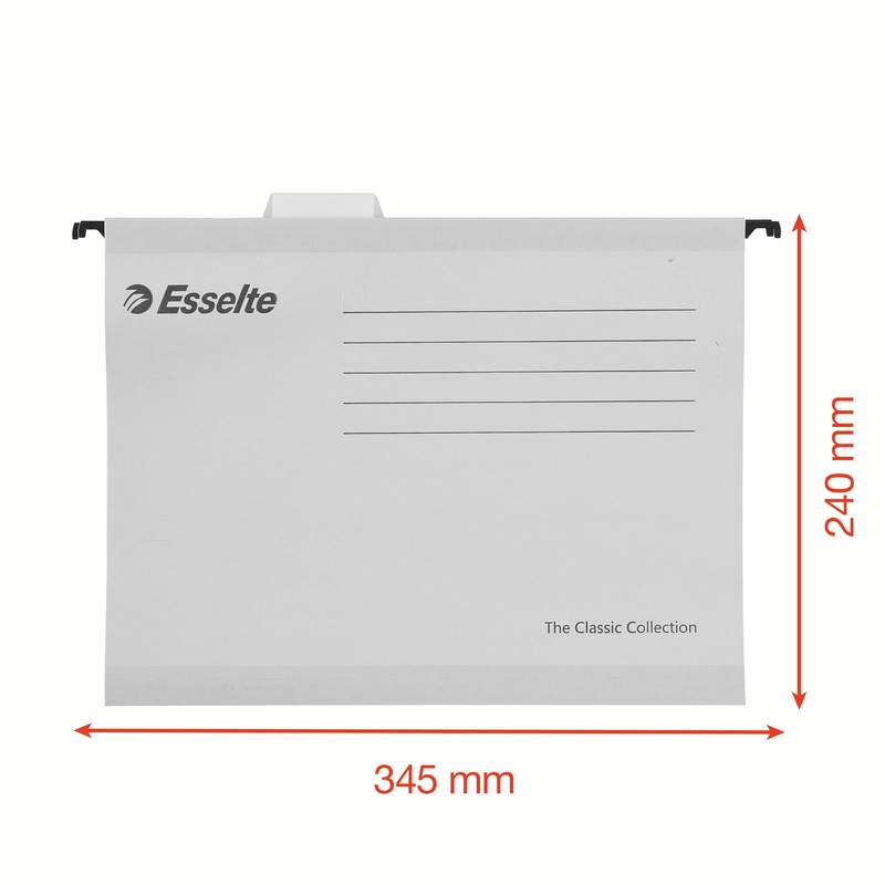 Esselte A4 Reinforced Cardboard Hanging File Folder Set of 15