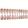 White French Tip Press on Nail Medium Almond Fake Nails