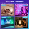 Unicozin Small Table Lamp, 7 RGB & 3 CCT 3000K/4500K/6500K,