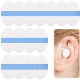 BOXOB 100st Wasserdichte Ohr Aufkleber, Gel Ohrenschützer Baby Ohrenschützer Neugeborene mit Wattebausch Ohrstöpsel Aufkleber für Kinder zum Schwimmen Duschen Surfen Schnorcheln Wassersportzubehör