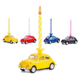 corpus delicti :: Kerze auf Rädern – kompatibel mit VW-Käfer – das Geburtstagsgeschenk für alle Oldtimer-Fans (gelb) (20.5K)