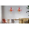 LaLuLa Mini Crystal Chandelier Lighting Colorful Chandeliers Small 4 Light