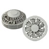 FAN2200G Air Conditioned Clothes One-Touch Fan, Gray (Pack of 2)