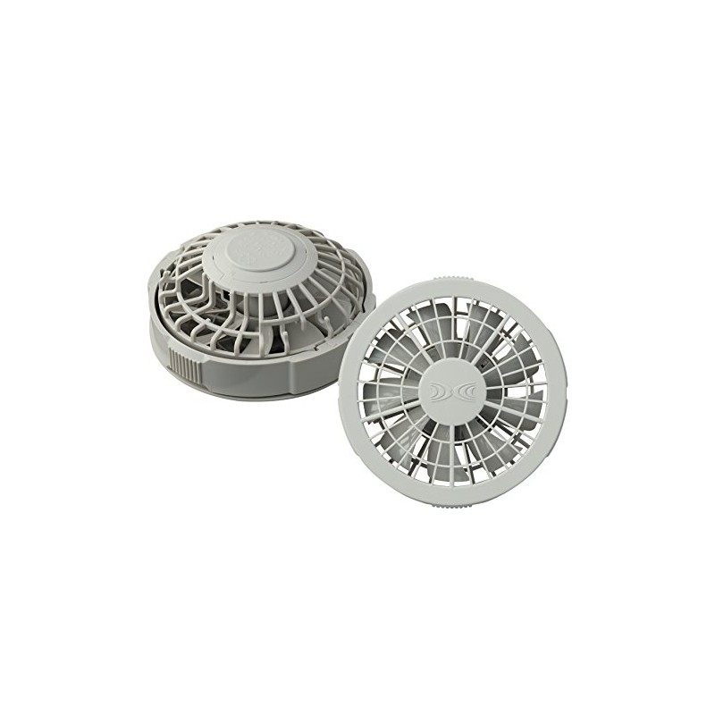 FAN2200G Air Conditioned Clothes One-Touch Fan, Gray (Pack of 2)