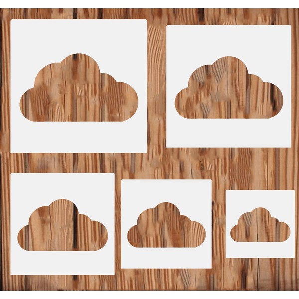 5PCS Cloud Stencil Cloud Stencil for Art and Craft Stencils