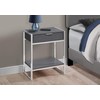 Monarch Specialties I Accent, END Table, Night Stand, GREY