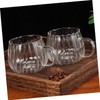Gatuida 2pcs Transparent Glass Drinking Mugs Creative Coffee Cups for