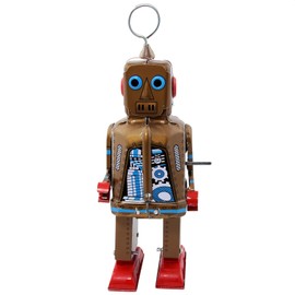 Superfreak® Tin Plate Robot Tin Toy Robot Tin + Large = 20 – 30 cm, brown