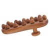 Healeved Wood Acupoint Massage Brush Handheld Body Therapy Tool for