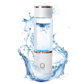 Janebrty 3 in 1 Hydrogen Water Bottle 2000+PPB Portable Hydrogenated Water Bottle with SPE and PEM Technology, Hydrogen Water Pitcher Replacement Fit for Office, Home, Sports, Travel, Gifts