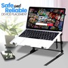 Pyle Portable Dual Laptop Stand - Standing Table with Adjustable