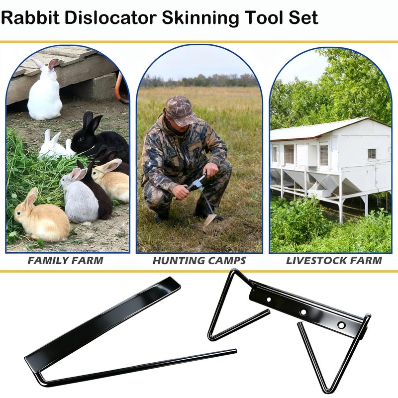 DMERHAC Rabbit Dislocator Skinning & Dispatch Tool Set – Processing