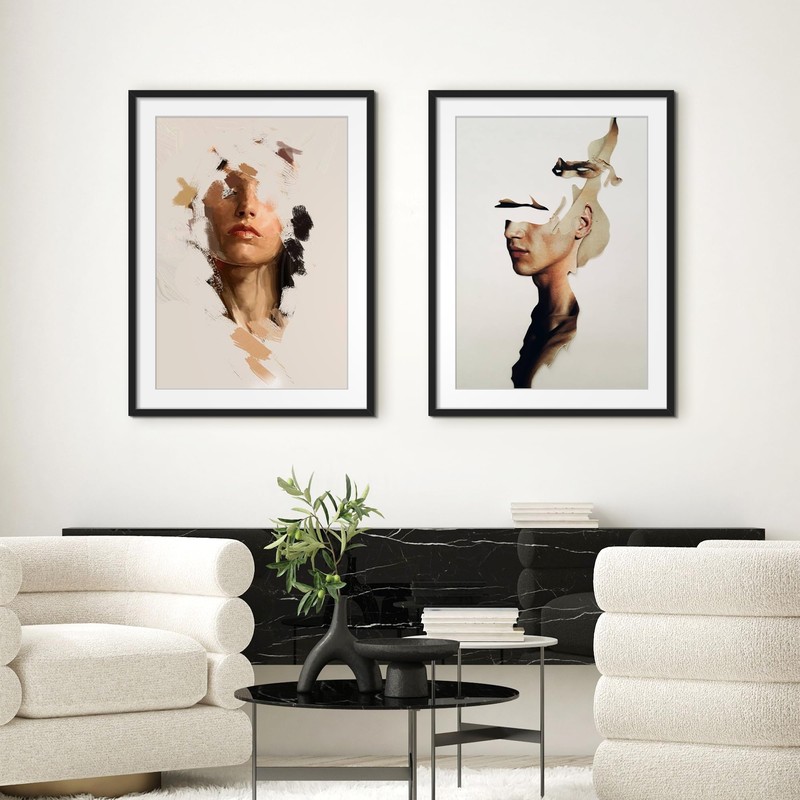 upsimples upsimples 24x32 Poster Frame, Display Pictures 20x28 with Mat