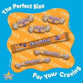 Atkinson's Chick-O-Stick - Crunchy Peanut Butter Rolled in Toasted Coconut - Gluten Free, Kosher, Vegans, No Artificial Ingredients - 1 lb. Laydown Bag