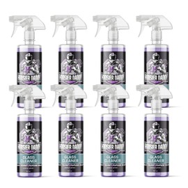 Hoosier Daddy 16oz Glass Cleaner - Streak-Free Formula for Crystal Clear Windows, Mirrors, and Glass Surfaces, Easy Spray Application for Multi-Use on Cars, Trucks, SUV, House, and More(8-Pack)