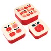 Vintage Apple Snack Boxes (Set of 3)