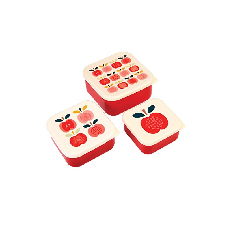 Vintage Apple Snack Boxes (Set of 3)