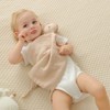insular Bunny Lovey Blanket for Boys and Girls, Organic Cotton