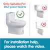 Ulinlo Pouly 2-Inch Dual Flush Valve Replacement Kit for One-Piece